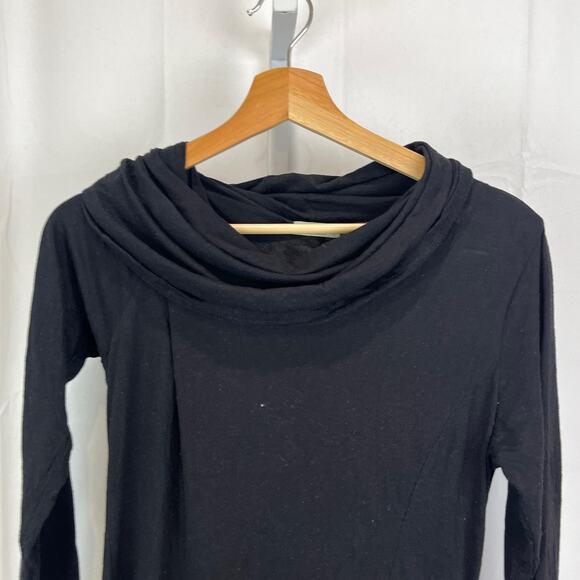 CHALET Caroline Knit Dress Long Sleeve Cowl Neck A-Line Midi Black Size XS - Picture 4 of 9